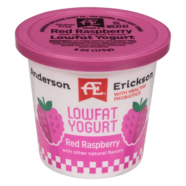 Anderson Erickson Dairy Lowfat Red Raspberry Yogurt
