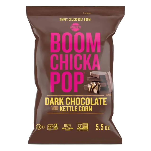 Dark Chocolate Drizzled Kettle Corn Popcorn