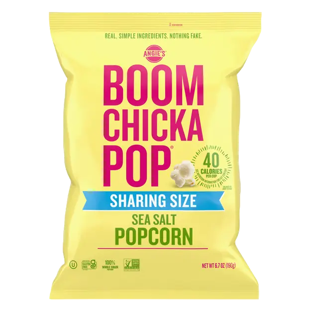 BOOMCHICKAPOP Gluten Free Sea Salt Popcorn Party Size