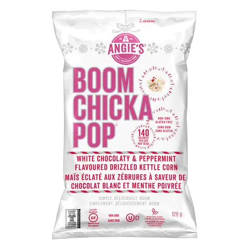 Gluten-Free Boom Chicka Popcorn White Chocolate & Peppermint 128 g