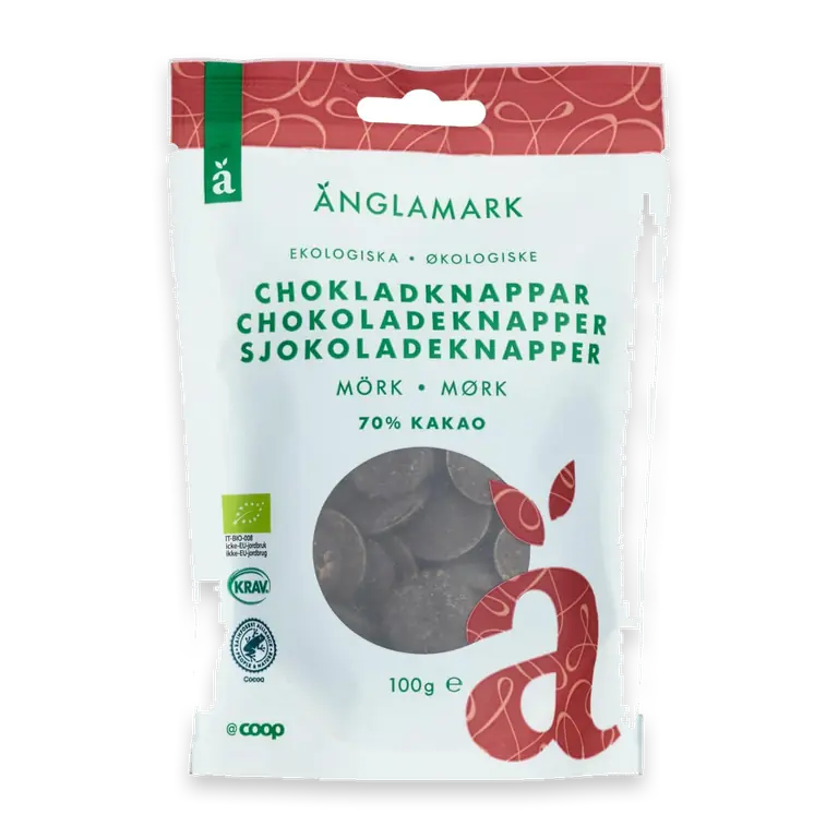 Chokladknappar Mörka Eko