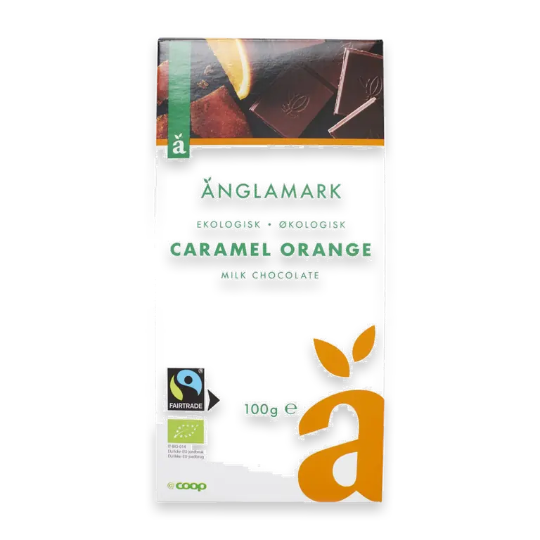 Mjölkchoklad Karamell Apelsin Eko