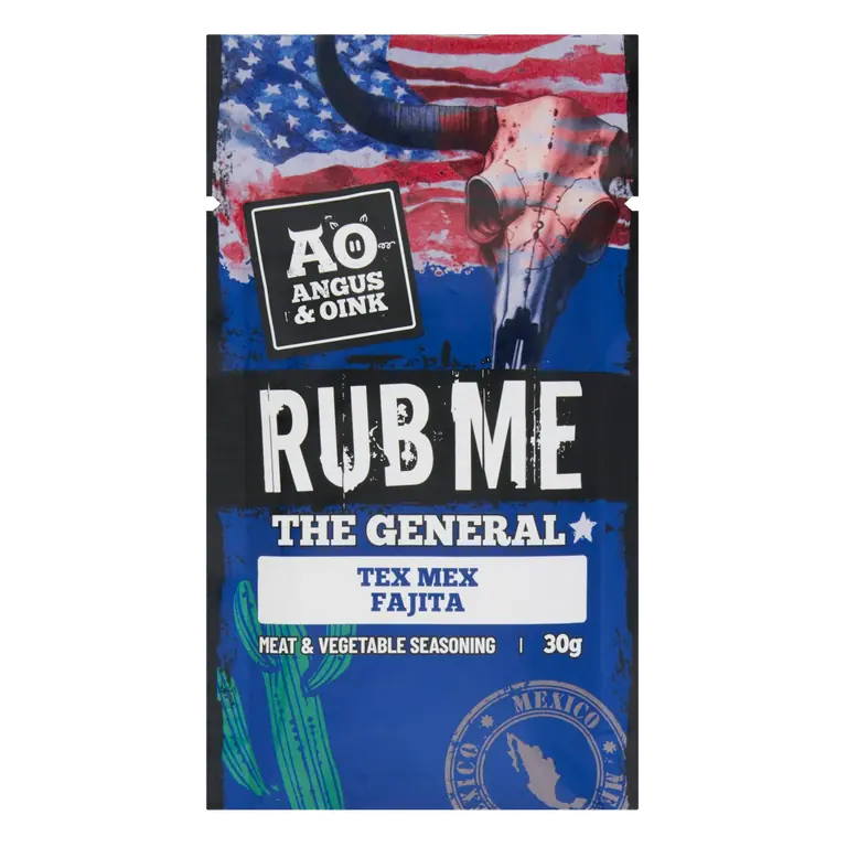 Rub Me the General Tex Mex Fajita Meat & Vegetable Seasoning 30g