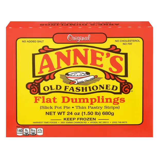 Flat Dumplings Thin Pastry Strips Frozen
