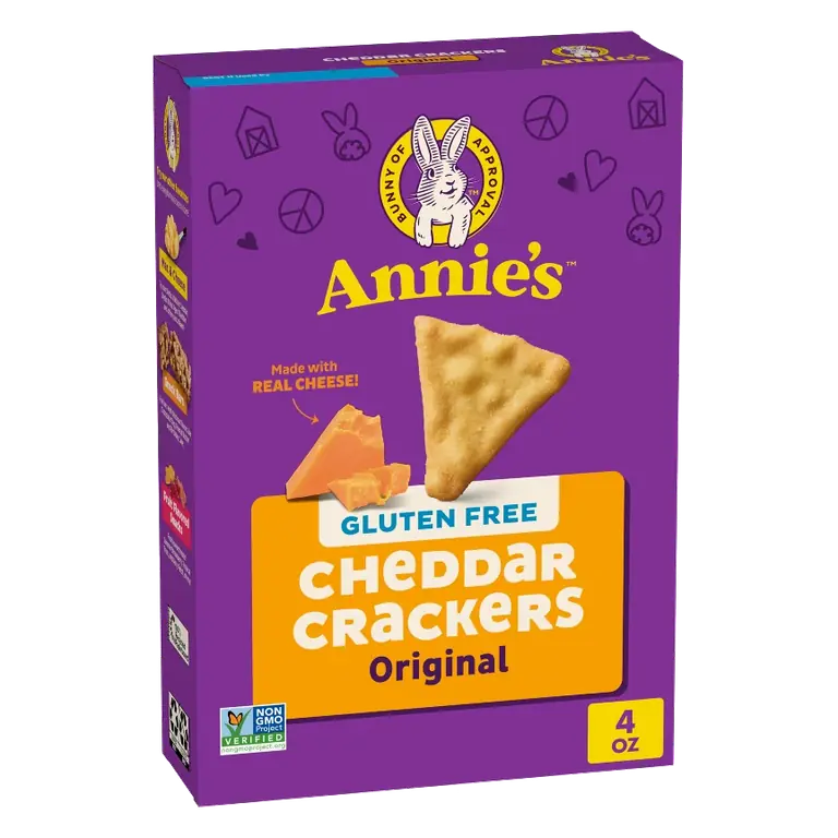 Annie's Crackers Gluten Free Cheddar, 4oz