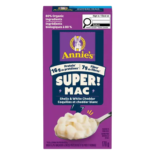 Super! Mac N Cheese Shells & White Cheddar 170 g