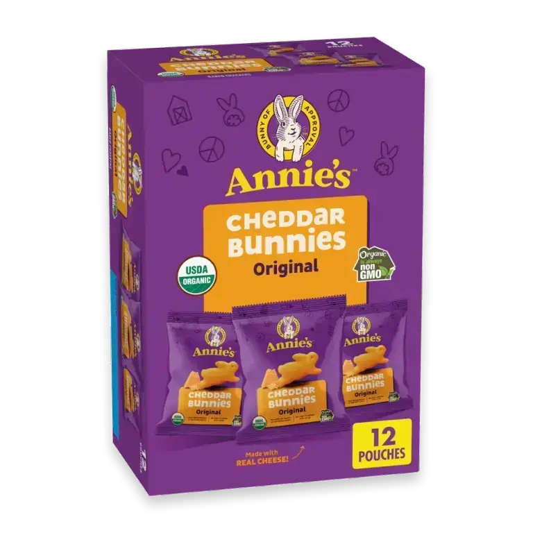 Cheddar Bunnies Organic Original Cheese Crackers Multipack