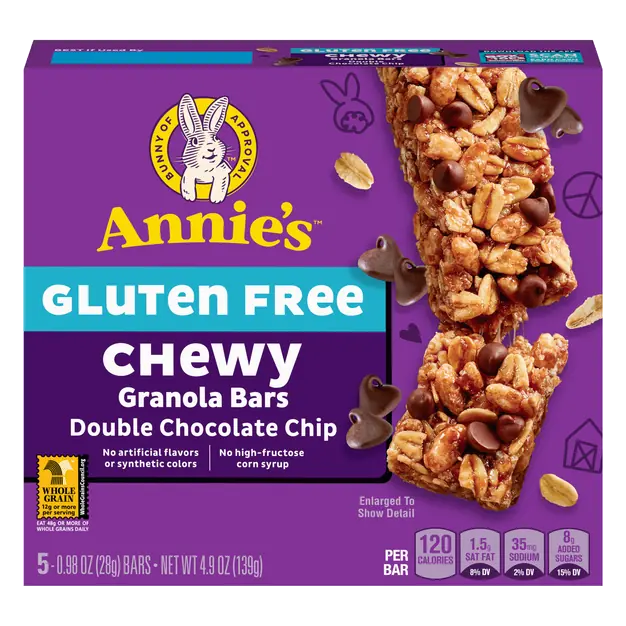 Gluten Free Chewy Double Chocolate Chip Granola Bars - 5 ct
