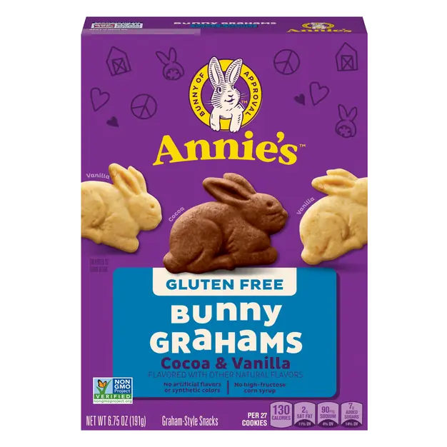 Gluten Free Cocoa & Vanilla Bunny Graham Crackers