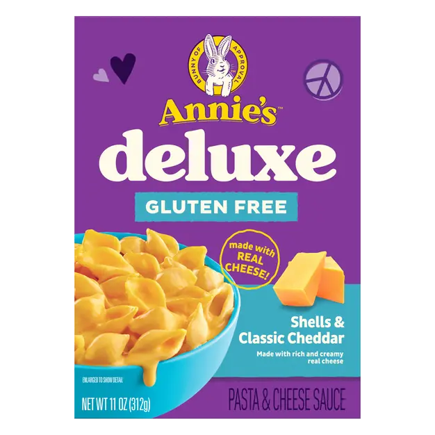 Gluten Free Deluxe Shells & Classic Cheddar Pasta & Cheese Sauce