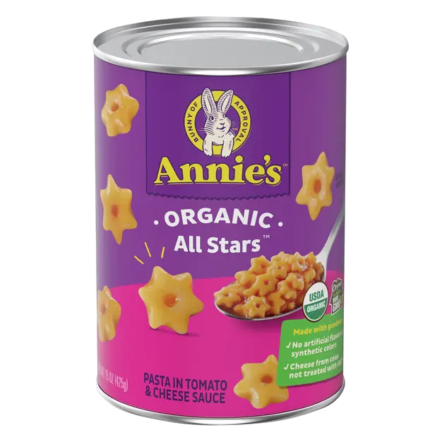 Organic All Stars Pasta in Tomato & Cheese Sauce