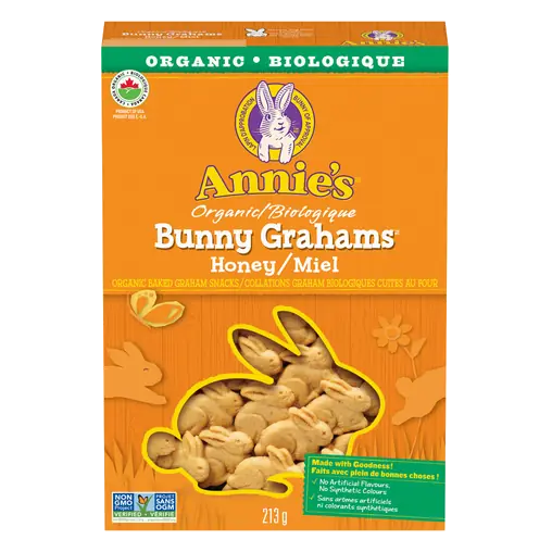 Organic Baked Graham Snacks Honey Bunny 213 g