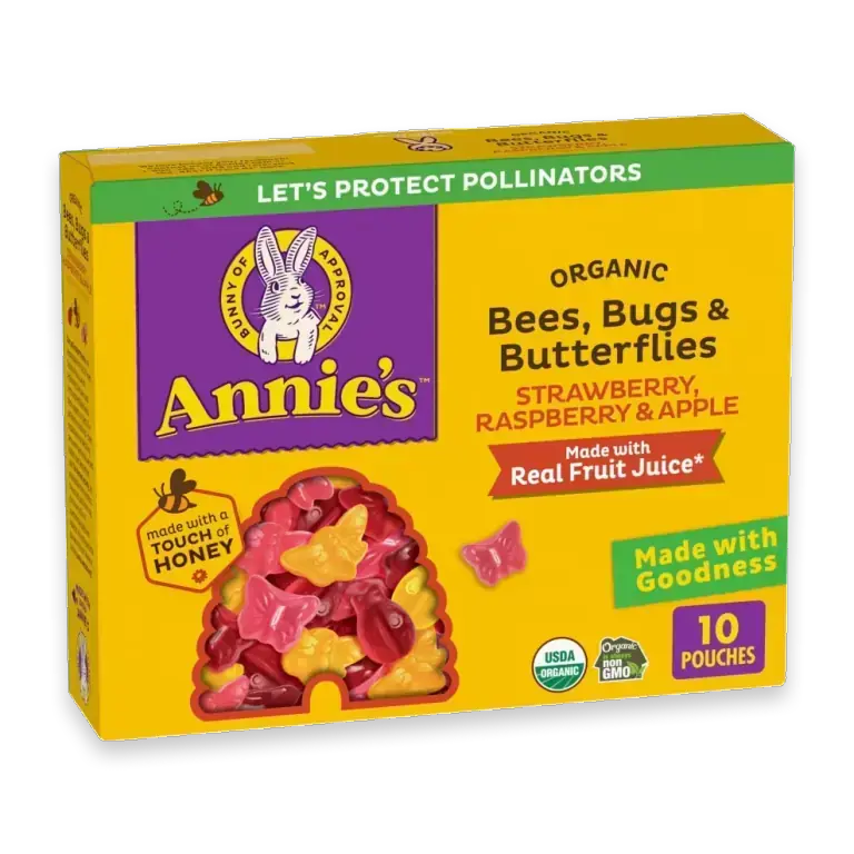 Organic Bees Bugs and Butterflies Fruit Flavored Snacks