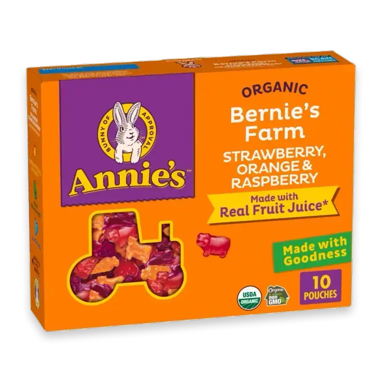 Organic Bernie's Farm Fruit Flavored Snacks