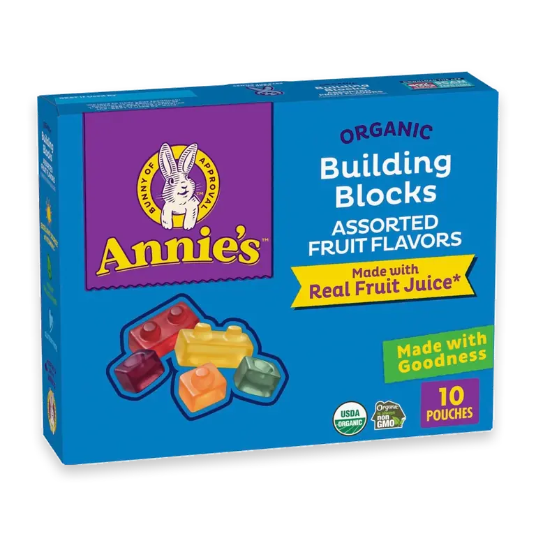 Organic Building Blocks Fruit Flavored Snacks