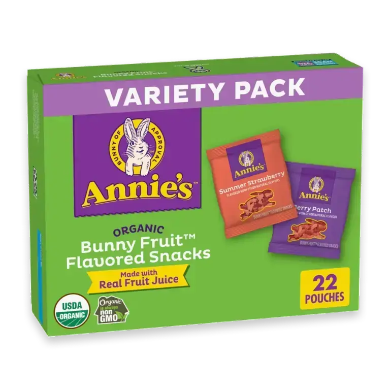 Organic Bunny Fruit Snacks Variety Pack