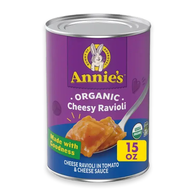 Organic Cheesy Ravioli Tomato and Cheese Sauce Canned Pasta