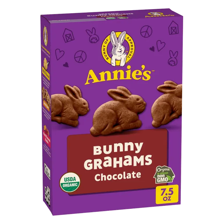 Organic Chocolate Bunny Grahams Baked Graham Snacks