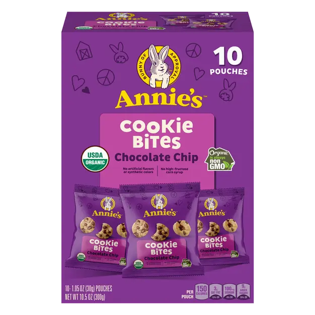 Organic Chocolate Chip Cookie Bites - 10 ct