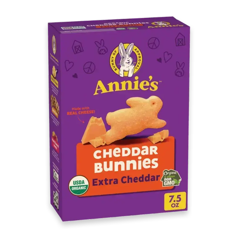 Organic Extra Cheddar Bunnies Snack Crackers