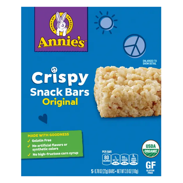 Organic Gluten Free Original Crispy Snack Bars - 5 ct
