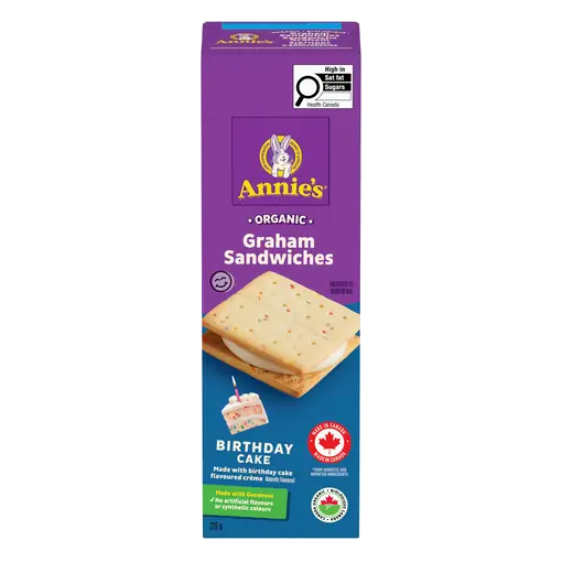 Organic Graham Sandwiches Birthday Cake 226 g