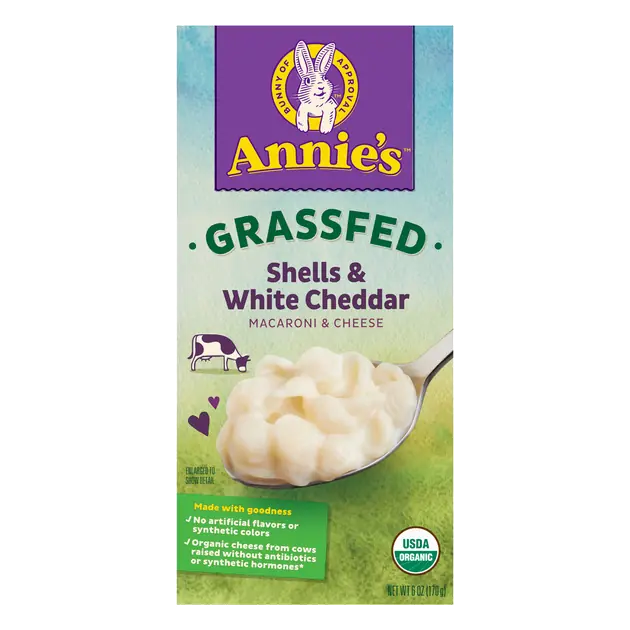 Organic Grass Fed Shells & White Cheddar Macaroni & Cheese