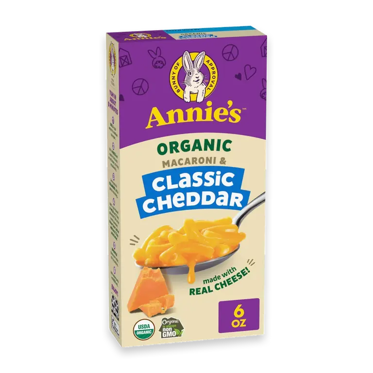 Organic Macaroni and Classic Cheddar Cheese