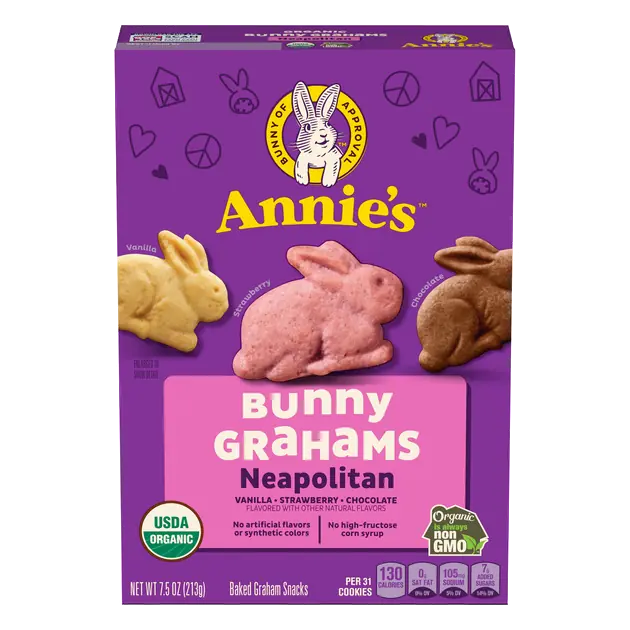 Organic Neopolitan Bunny Grahams