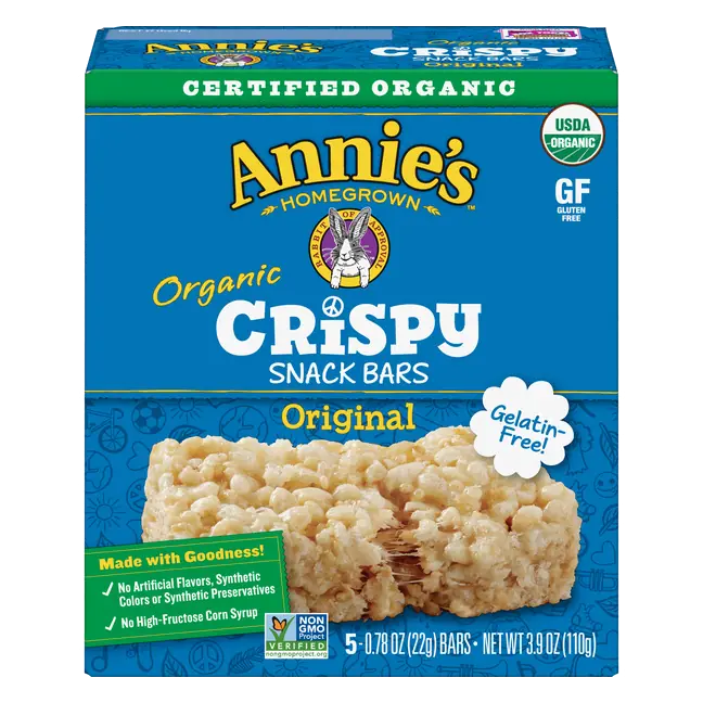 Annie's Organic Original Crispy Snack Bars 5-0.78oz