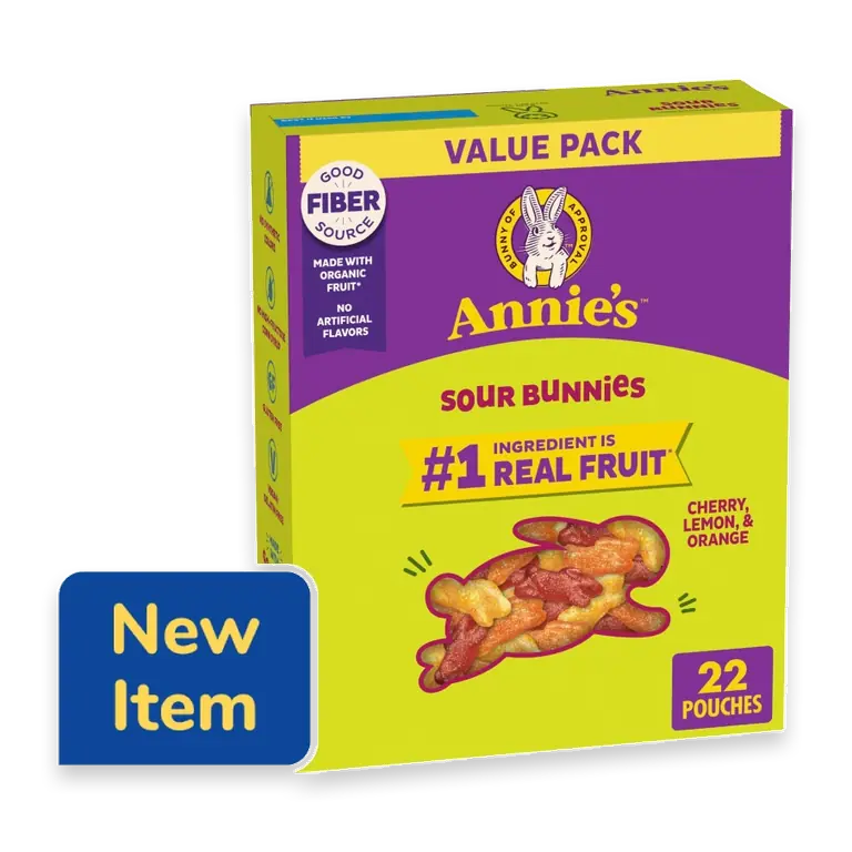 Organic Sour Bunnies Value Pack Fruit Flavored Snacks