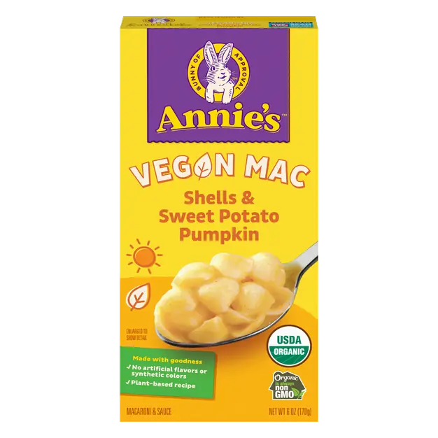 Organic Vegan Mac Shells & Sweet Potato Pumpkin