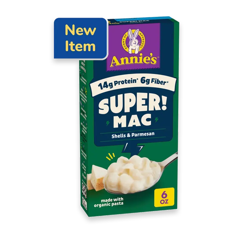 Protein Super! Mac Shells Organic Pasta with Parmesan
