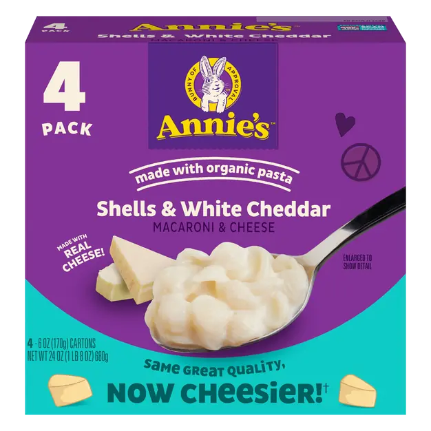 Shells & White Cheddar Macaroni & Cheese - 4 ct