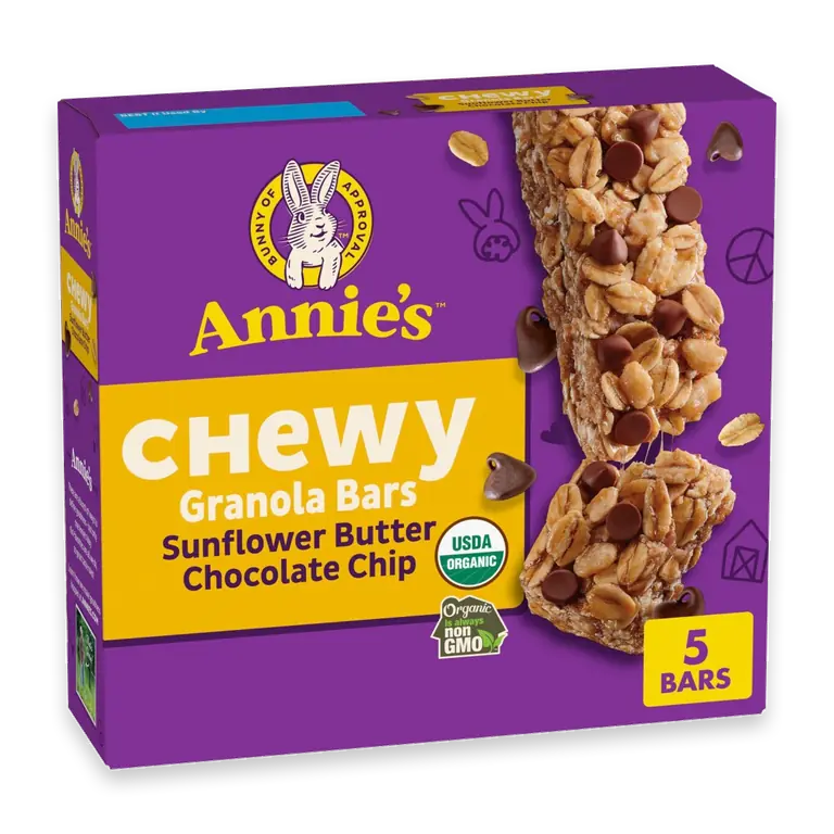 Sunflower Butter Chocolate Chip Chewy Granola Bars