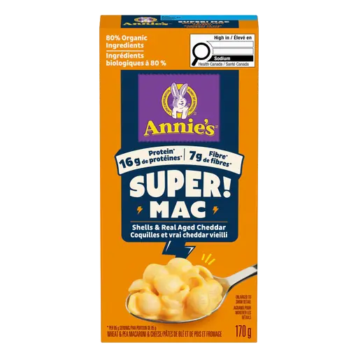 Super! Mac N Cheese Shells & Real Aged Cheddar 170 g