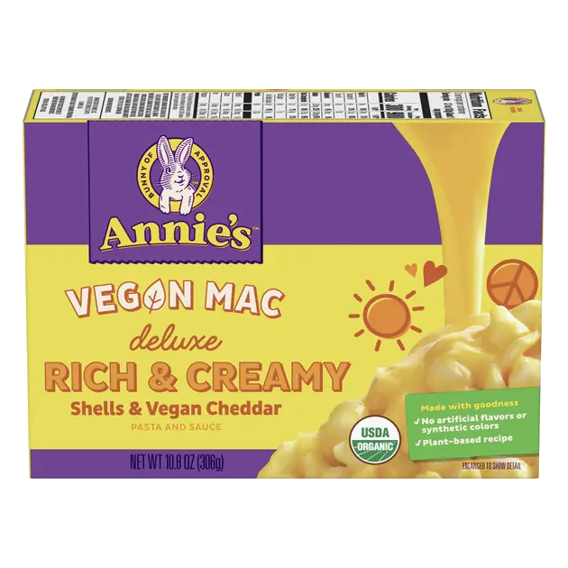 Vegan Mac Deluxe Rich and Creamy Shells and Vegan Cheddar