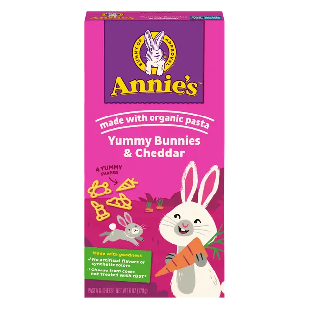 Yummy Bunnies & Cheddar Pasta & Cheese