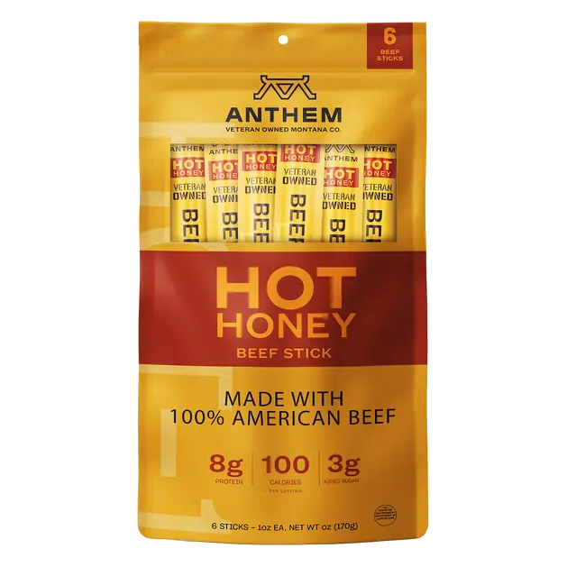 Hot Honey Beef Sticks - 6 ct