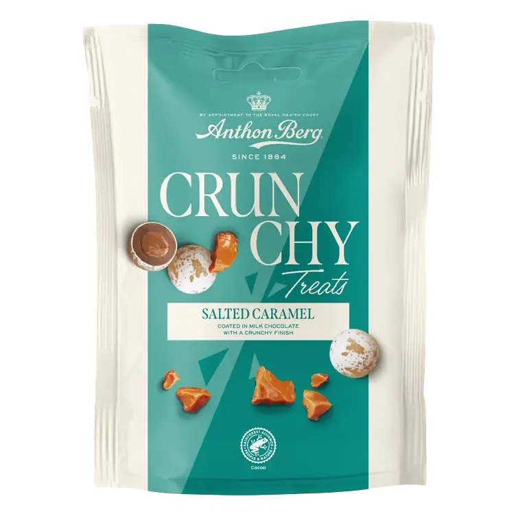 Chokladpåse Crunchy Treats Salted Caramel 120g