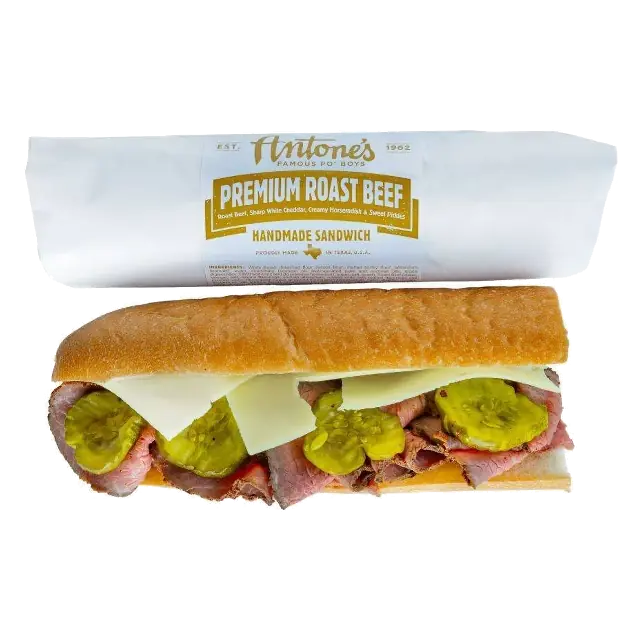 Antone's Famous Po' Boys Premium Roast Beef Sandwich, 10.95oz