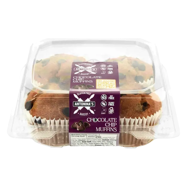 Chocolate Chip Muffins - 4 ct