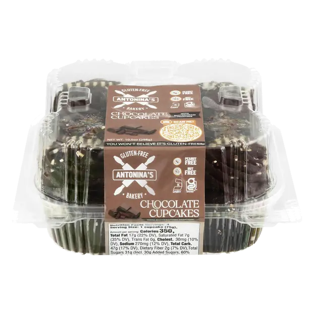 Chocolate Cupcakes w/Buttercream - 4 ct