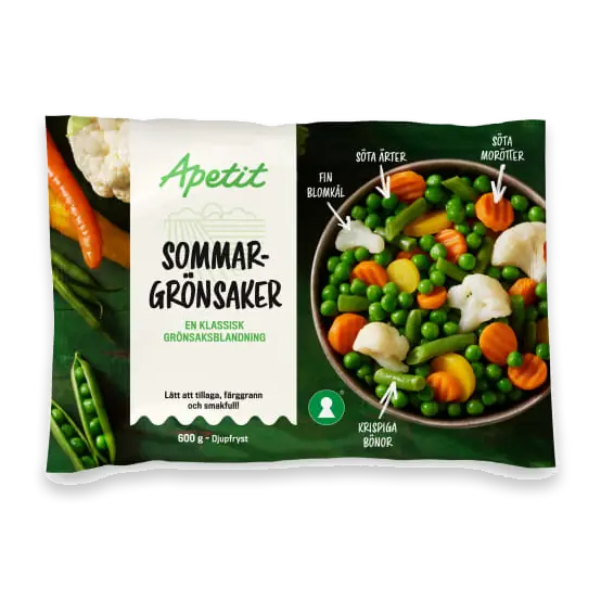 Grönsaker Sommar Fryst
