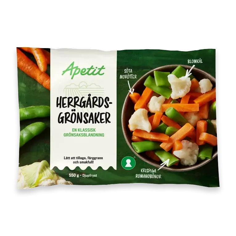Herrgårdsgrönsaker 550g
