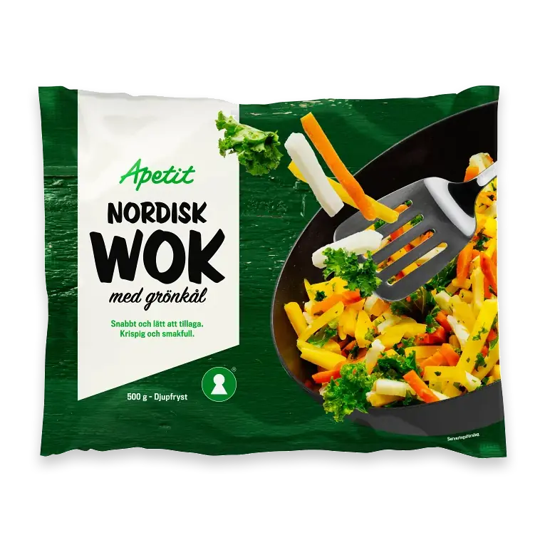 Nordisk wok med grönkål 500g