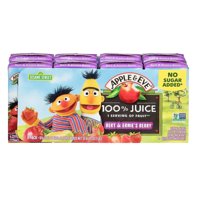 Apple & Eve Sesame Street Bert and Ernie's Berry Fruit Juice, 8pk/4.23 fl oz