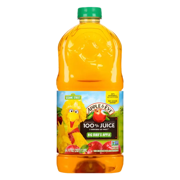 100% Apple Juice Sesame Street Big Bird's