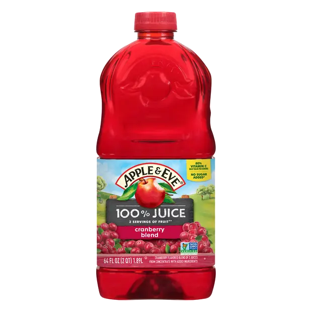 100% Cranberry Juice Calcium Fortified No Sugar Added