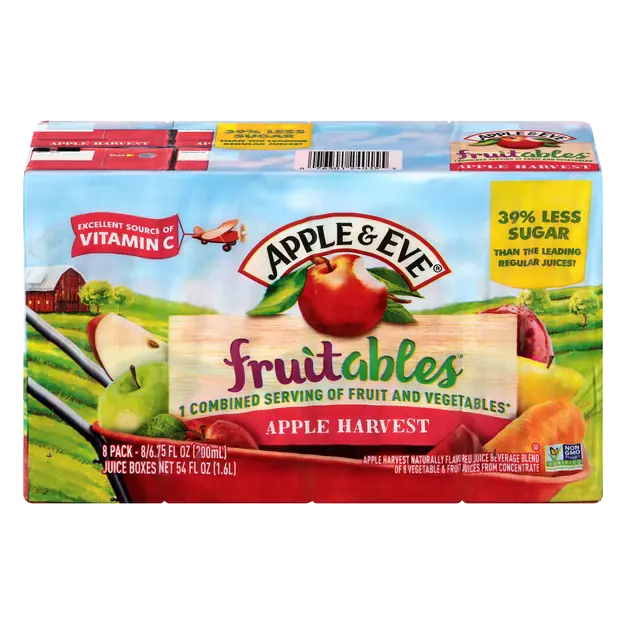 Fruitables Apple Harvest Fruit & Vegetable Juice Boxes - 8 pk